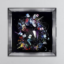 Load image into Gallery viewer, Colour Monkey Poker Framed Wall Art 90*90cm