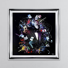 Load image into Gallery viewer, Colour Monkey Poker Framed Wall Art 90*90cm