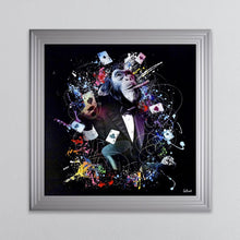 Load image into Gallery viewer, Colour Monkey Poker Framed Wall Art 90*90cm