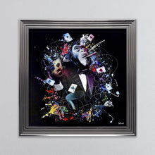 Load image into Gallery viewer, Colour Monkey Poker Framed Wall Art 90*90cm