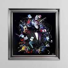 Load image into Gallery viewer, Colour Monkey Poker Framed Wall Art 90*90cm