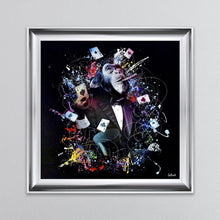 Load image into Gallery viewer, Colour Monkey Poker Framed Wall Art 90*90cm