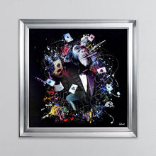 Load image into Gallery viewer, Colour Monkey Poker Framed Wall Art 90*90cm