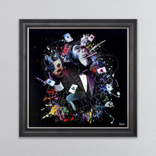 Load image into Gallery viewer, Colour Monkey Poker Framed Wall Art 90*90cm