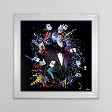 Load image into Gallery viewer, Colour Monkey Poker Framed Wall Art 90*90cm