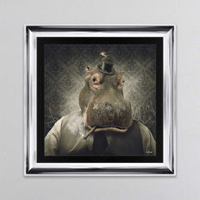 Load image into Gallery viewer, Hippo Framed Wall Art