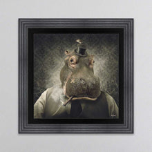 Load image into Gallery viewer, Hippo Framed Wall Art