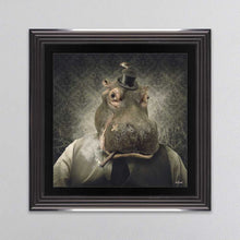 Load image into Gallery viewer, Hippo Framed Wall Art