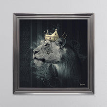 Load image into Gallery viewer, Lion Mafia Queen Framed Wall Art 90*90cm