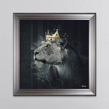 Load image into Gallery viewer, Lion Mafia Queen Framed Wall Art 90*90cm