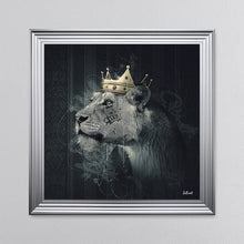 Load image into Gallery viewer, Lion Mafia Queen Framed Wall Art 90*90cm