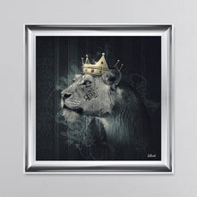 Load image into Gallery viewer, Lion Mafia Queen Framed Wall Art 90*90cm