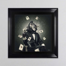Load image into Gallery viewer, Monkey Poker Framed Wall Art