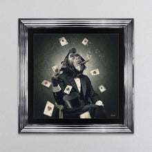 Load image into Gallery viewer, Monkey Poker Framed Wall Art