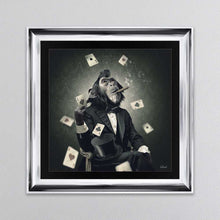 Load image into Gallery viewer, Monkey Poker Framed Wall Art
