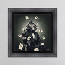 Load image into Gallery viewer, Monkey Poker Framed Wall Art
