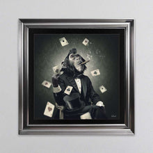 Load image into Gallery viewer, Monkey Poker Framed Wall Art