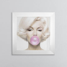 Load image into Gallery viewer, Marilyn Monroe Blowing Gum Framed Wall Art