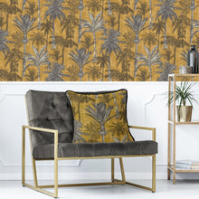 Load image into Gallery viewer, Ochre Hawaiian Palm Feather Filled Cushion 55*55cm