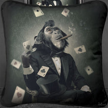 Load image into Gallery viewer, Poker Monkey Feather Filled Cushion 55*55cm