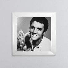 Load image into Gallery viewer, Elvis The King With Tattoos Framed Wall Art