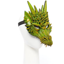 Load image into Gallery viewer, Green Dragon Half Mask
