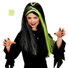 Load image into Gallery viewer, Black &amp; White - Glow in the Dark Wig - Child
