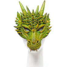 Load image into Gallery viewer, Green Dragon Half Mask
