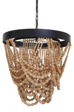 Load image into Gallery viewer, Lapiz Wood Bead Chandelier
