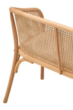 Load image into Gallery viewer, Cebu Natural Cane and Beech Wood Bench with Backrest
