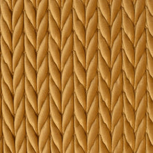 Load image into Gallery viewer, Close-up of a textured brown fabric with braided pattern
