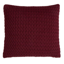 Load image into Gallery viewer, Maroon textured pillow on a white background
