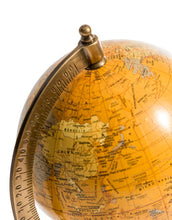 Load image into Gallery viewer, Antique Brown Globe On Wooden Stand
