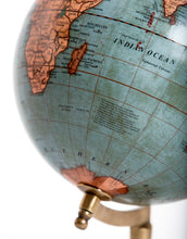 Load image into Gallery viewer, Antique Globe On Wooden Stand
