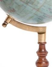Load image into Gallery viewer, Antique Globe On Wooden Stand
