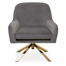 Load image into Gallery viewer, Avery Grey Velvet Chair
