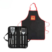 Load image into Gallery viewer, BBQ Tool Set 12 piece Stainless Steel Utensils Barbecue Outdoor Grilling
