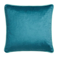 Load image into Gallery viewer, Teal pillow on a white background
