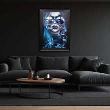 Load image into Gallery viewer, Bat Blue Pop Art Women Framed Wall Art
