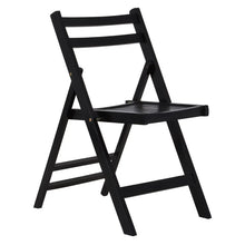 Load image into Gallery viewer, Beauport Black Wood Folding Chair
