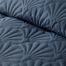 Load image into Gallery viewer, Close-up of textured blue fabric with a pattern
