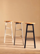 Load image into Gallery viewer, Chester Natural Wood Bar Stool

