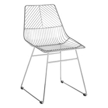 Load image into Gallery viewer, District Chrome Metal Wire Tapered Legs Chair
