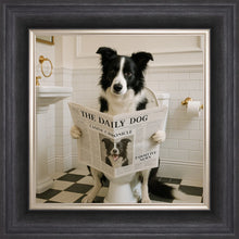 Load image into Gallery viewer, Dog on the Bog - Border Collie Framed Wall Art
