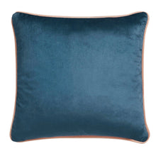Load image into Gallery viewer, Blue cushion with a white background
