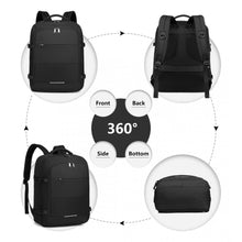 Load image into Gallery viewer, KONO MULTI-LEVEL HIGH-CAPACITY CABIN BAG TRAVEL BACKPACK - BLACK

