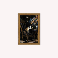 Load image into Gallery viewer, Luxury Velvet Art Print - Stately Home Curiosity Badger Framed Wall Art

