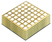 Load image into Gallery viewer, Set Of Six White &amp; Yellow Square Coasters
