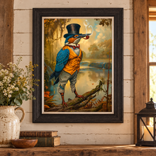 Load image into Gallery viewer, Gentrified Country Kingfisher Framed Wall Art
