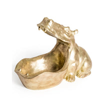 Load image into Gallery viewer, Gold Hungry Hippo Storage Bowl
